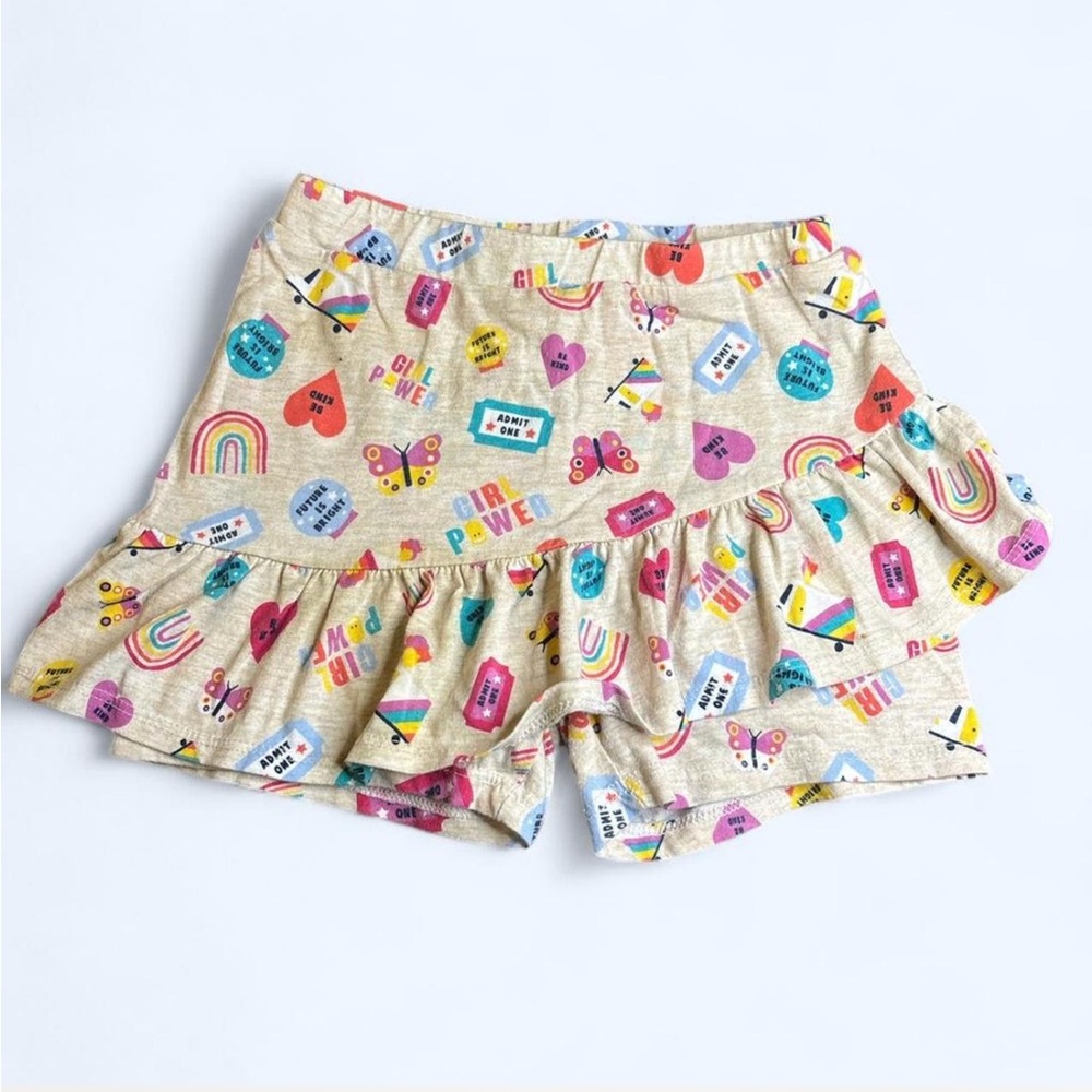 365 Kids from Garanimals Girl Power Ruffle Skort - Grey 6